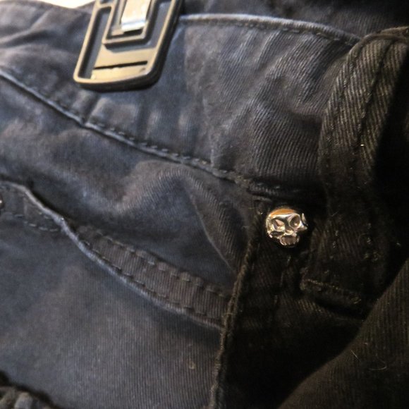 [ripped] Skinny Gothic Peekaboo eyelet pants Tripp NYC size 15 - Picture 13 of 16